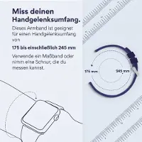 IMoshion QuickFit Nylon Armband - Garmin 22 mm Anschluss - Größe L/XL - Weiß