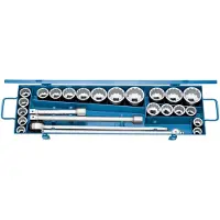 Gedore D 32 EMAU-2 Steckschlüssel-Satz 3/4" 25-teilig UD-Profil mm+ZOLL, 6281310