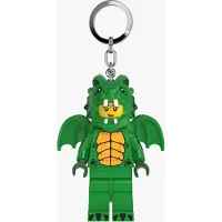 LEGO LED TORCH KEYRING: Green Dragon Girl KEYRING Minifigures