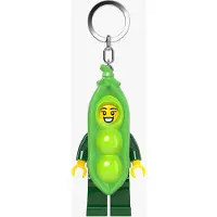 LEGO Minifigures Schlüsselanhänger mit Leuchtfunktion Erbsenschoten-Kostüm-Mädchen 8 cm
