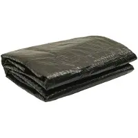 vidaXL Poolabdeckung Schwarz 356 cm PE