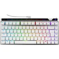 Asus ROG Falchion Ace 75 HE WHT, Kabelgebunden, USB, Magnetic-mechanical key switch, QWERTZ, RGB-LED, Weiß