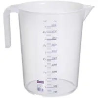 Hünersdorff Messkanne 5000 ml Polypropylen transparent D203xH257mm Griff offen