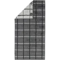 Cawö Handtuch Square Karo Anthracite (3er Set)