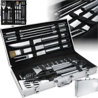 TecTake Luxury BBQ Grillwerkzeugset - 18-teilig