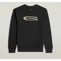 G-Star Old Skool Crew Sweat L/s Dk Black Größe: M | Pullover Outlet | Herren | Schwarz