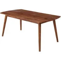 KADIMA DESIGN Massivholz Esstisch im modernen Landhausstil, Sheesham, abgerundete Ecken. 120x60x77 cm |