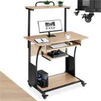 TecTake Schreibtisch Fife 80 x 65,5 x 130,5 cm