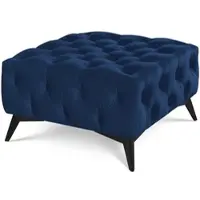 S-Style Möbel Hocker Wilhelm , blau , Maße (cm): B: 80 H: 45