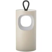Sigor LED-Akku-Tischlampe Lunari, beige, 16 cm, Metall, CCT IP44 dimmbar, creme / amber, für Wohn- / Esszimmer, Aluminium, Modern, LED Tischlampe