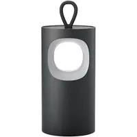 Sigor LED-Akku-Tischlampe Lunari, schwarz, 16 cm, Metall, CCT IP44 dimmbar, schwarz, für Wohn- / Esszimmer, Aluminium, Modern, LED Tischlampe