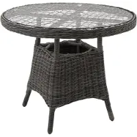 TecTake Aluminium Gartentisch wetterfest und UV-beständig 91 x 73,5 cm