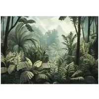 WALLARENA Fototapete Dschungel in Grün | Gr.: 150 x 105 cm