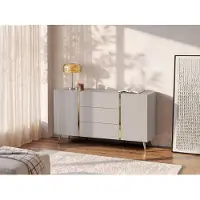 Vente-unique Sideboard Marzialo Beige Goldfarben 158 cm
