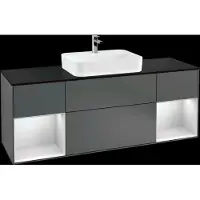 Villeroy & Boch V&B Waschtischunterschrank FINION 1600x603x501 Abdpl bl Reg wh ma/anth ma
