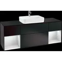 Villeroy & Boch V&B Waschtischunterschrank FINION 1600x603x501 Abdpl bl Reg wh ma/bl ma