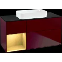 Villeroy & Boch V&B Waschtischunterschrank FINION 1200x603x501mm m Apl. Gl bl ma Regalelem