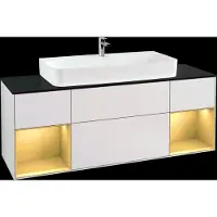 Villeroy & Boch V&B Waschtischunterschrank FINION 1600x603x501 Abdpl bl Reg go ma/wh ma