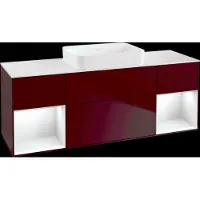 Villeroy & Boch V&B Waschtischunterschrank FINION 1600x603x501mm m Apl. Gl wh ma Regalelem