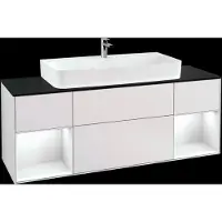 Villeroy & Boch V&B Waschtischunterschrank FINION 1600x603x501 Abdpl bl Reg gls wh/wh ma
