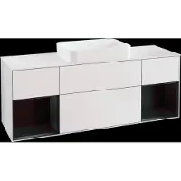 Villeroy & Boch V&B Waschtischunterschrank FINION 1600x603x501mm m Apl. Gl wh ma Regalelem