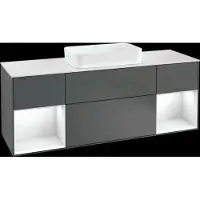 Villeroy & Boch V&B Waschtischunterschrank FINION 1600x603x501 Abdpl wh Reg gls wh/anth ma