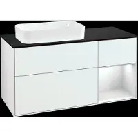 Villeroy & Boch V&B Waschtischunterschrank FINION 1200x603x501mm m Apl. Gl bl ma Regalelem