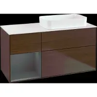 Villeroy & Boch V&B Waschtischunterschrank FINION 1200x603x501mm m Apl. Gl wh ma Regalelem