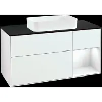 Villeroy & Boch V&B Waschtischunterschrank FINION 1200x603x501mm m Apl. Gl bl ma Regalelem