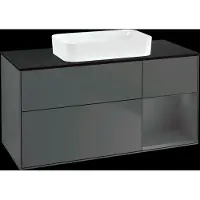 Villeroy & Boch V&B Waschtischunterschrank FINION 1200x603x501mm m Apl. Gl bl ma Regalelem