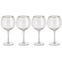 Butlers Ginglas SMERALDA 4er-Set in Durchsichtig | Gr.: onesize