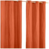 Homescapes ÖSENVORHANG blickdicht 2er-Set, 137/228 cm