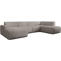 AX Living XXL Sofa U Form Didim Beige 378cm breit modern & großzügig R