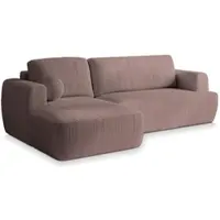 Masseno Ecksofa SENTI P L-S mit Schlaffunktion L-Form, Sofa mit Bettkasten, Wohnzimmersofa, Couch, Soffa, Bettsofa, Couchgarnitur- Lila, POSO 130
