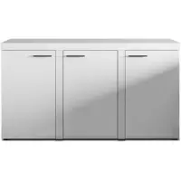 AX Living Sideboard Wohnzimmer Spacoro 3T – Stilvolle, Modern in Weiß