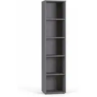 KADIMA DESIGN AKTENREGAL Universal FRANKFURT hoch 197cm, 5 Ordnerhöhen Graphit