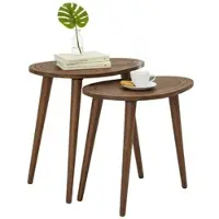 Dmora Wohnzimmertisch Dgaldame, Niedriger Wohnzimmertisch, Kaffeeregal, Couchtisch für Sofa, 50x33h52 cm, Nussbaum