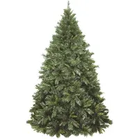Dmora Weihnachtsbaum 150 cm Innsbruck, Künstliche Kiefer, Realistischer Baum, Tannenbaum, 114x114 h150 cm, Grün