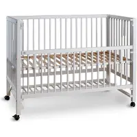 TiSsi Beistellbett/Kinderbett HAJO Buche 120x60 cm weiss