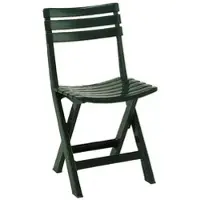 Dmora Outdoor-Stuhl Danzivin, Klappbarer Gartensitz, Stuhl für Esstisch, Außensessel, 100 % Italy, 44 x 41 x 78 cm, Grün