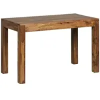 KADIMA DESIGN Esstisch MUMBAI Massivholz Sheesham 120 cm Esszimmer-Tisch Holztisch Design Küchentisch Landhaus-Stil dunkel-braun