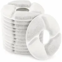 Midgard 12 Stück Katzenbrunnen Filter, Ersatzfilter für Wasserspender, Ersatzfilter für 2,0-2,5L Trinkbrunnen, Filters mit Harz und Aktivkohle für Katzen und Hunde