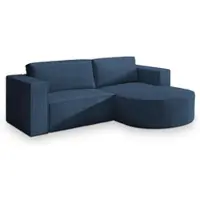 Masseno Ecksofa SORELA P R-S mit Schlaffunktion L-Form, Sofa mit Bettkasten, Wohnzimmersofa, Couch, Soffa, Bettsofa, Couchgarnitur- Blau, POSO 05