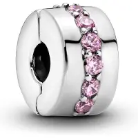 Pandora Damen Charm Link Pandora Pink Funkelnde Reihe Clip