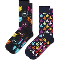 Happy socks Unisex Socken, 2er Pack - Classic Crew, Organic Cotton, Farbmix