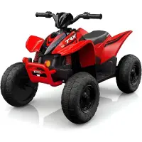 Vrooomy Honda TRX90X Kinder Elektroquad 12V (3–6 Jahre) – Offiziell Lizenziert, mit EVA-Reifen, 4x Motoren & Bluetooth – Kinder Quad Elektrofahrzeug – Rot