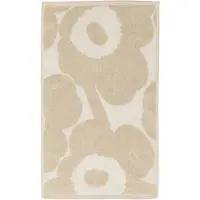 Marimekko - Unikko Gästehandtuch, 30 x 50 cm, off white / linen