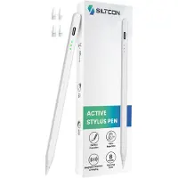 Siltcon Stylus Pen für iPad 2018- – Palm Rejection, USB-C, 4 Ersatzspitzen