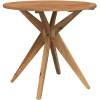 vidaXL Gartentisch Rund Ø85x75 cm Massivholz Akazie