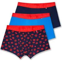 Happy socks Boxershort 3er-Pack Kisses Short Boxers Herren Navy Multi-S
